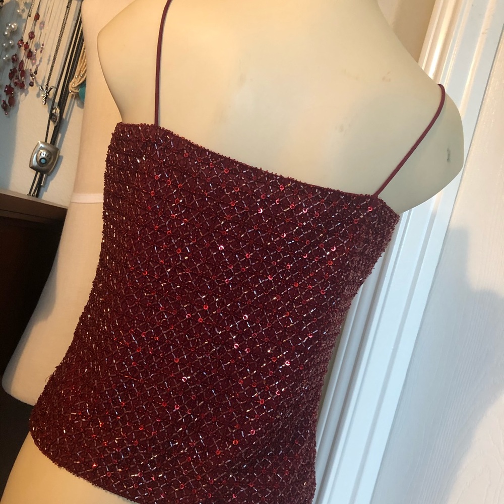 Ann Taylor beaded top - Picture 2 of 8